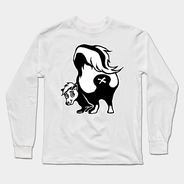 Skunk Long Sleeve T-Shirt by NewSignCreation